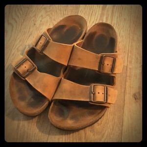 Real leather strap Birks
